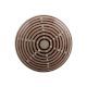 Brown Stripe Flat Ceramic Drawer Knob